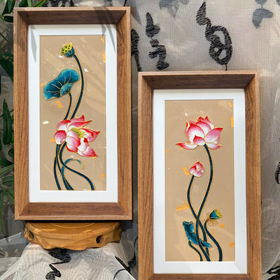 Lotus Cloisonné Enamel Artwork Kit - OrientCrafted