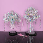 Elegant Silver Phoenix Crown & Fan DIY Metal Model Kit - OrientCrafted