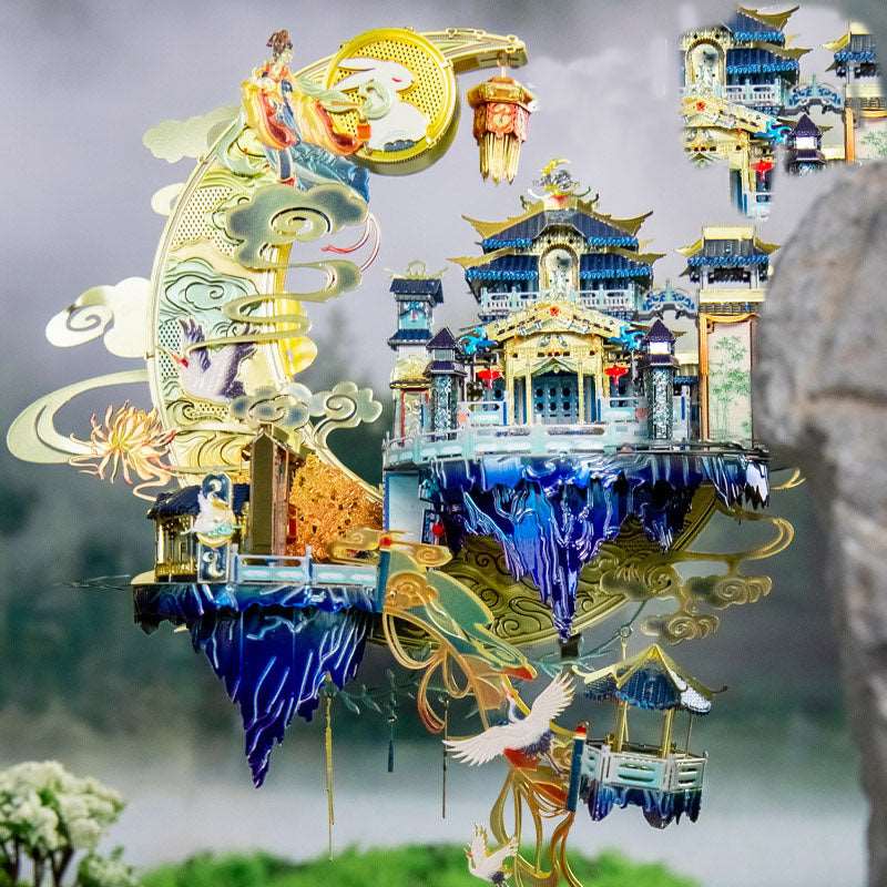 Moon Palace 3D Metal Puzzle DIY Handmade Model Kit - OrientCrafted