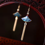 Handcrafted Cloisonné Tassel Earrings - OrientCrafted