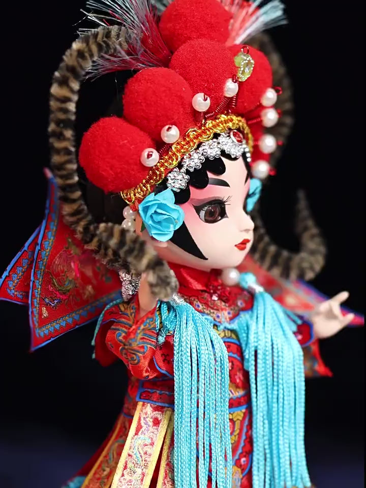 Peking Opera Silk Doll – Chinese Traditional Souvenir Figurine